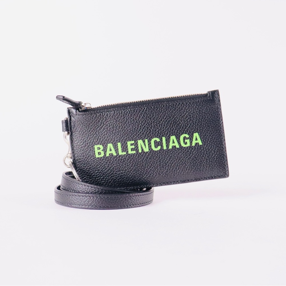 AUTHENTIC AND BRAND NEW BALENCIAGA CARDHOLDER WITH LEATHER STRAP